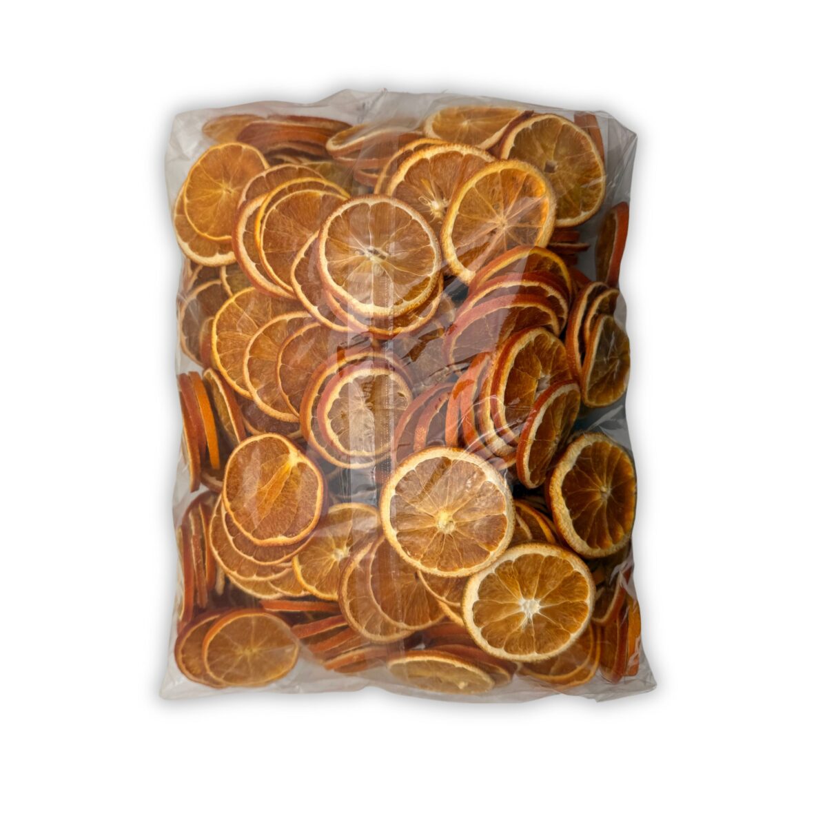 suszona pomarańcza w worku 1 kg do wykonywania zdobień świątecznych na białym stole