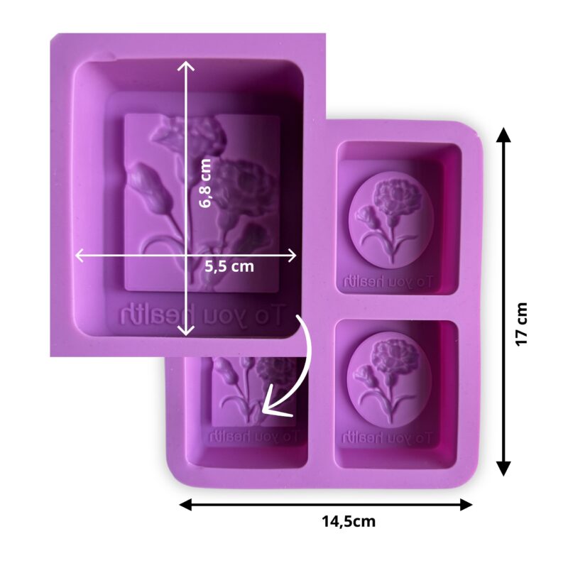 foremka silikonowa do bazy mydlanej posiada w sobie unikalne kształty i różnego rodzaju odwzorowania