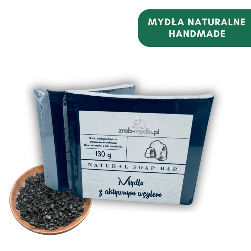 mydło handmade węgiel aktywny