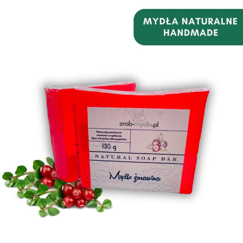 mydło handamade żurawina