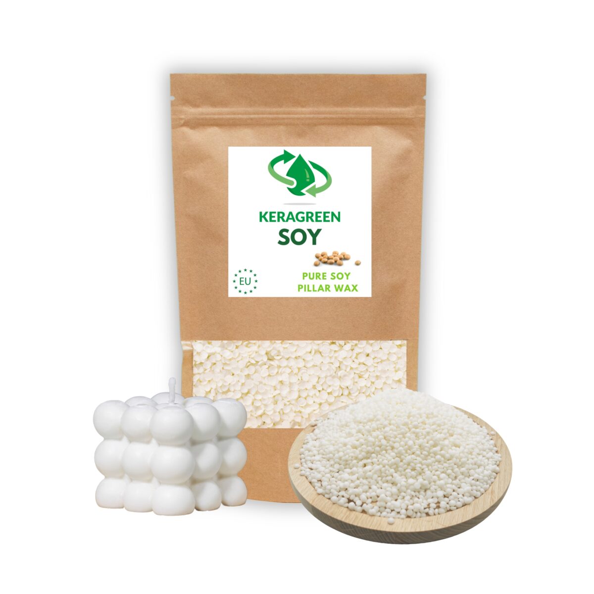 Wosk do świec zalewnych w foremkach silikonowych