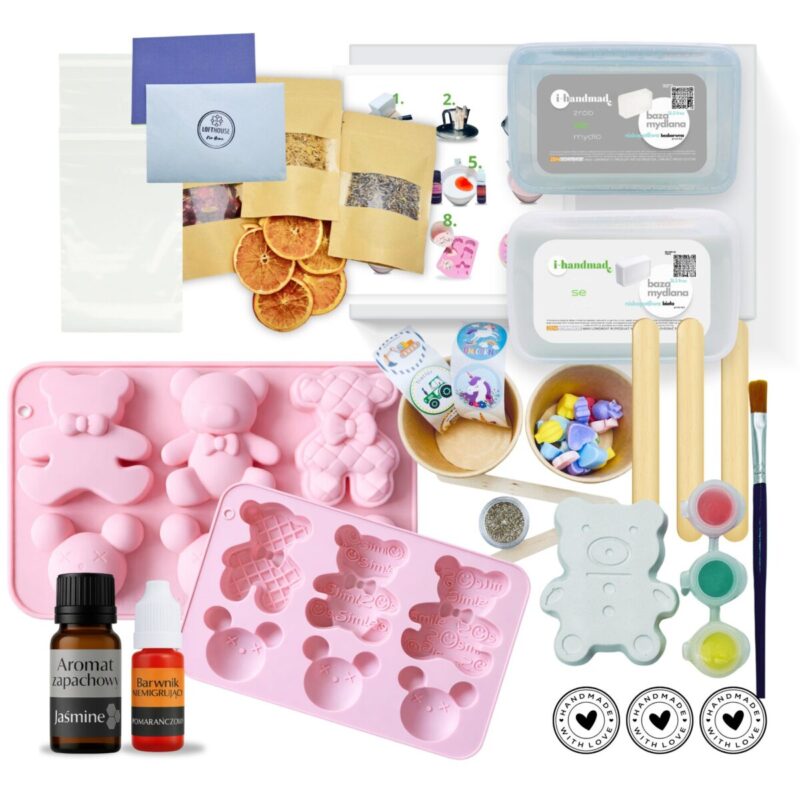 Zestaw do wykonania mydełek Misie dla dzieci HIT