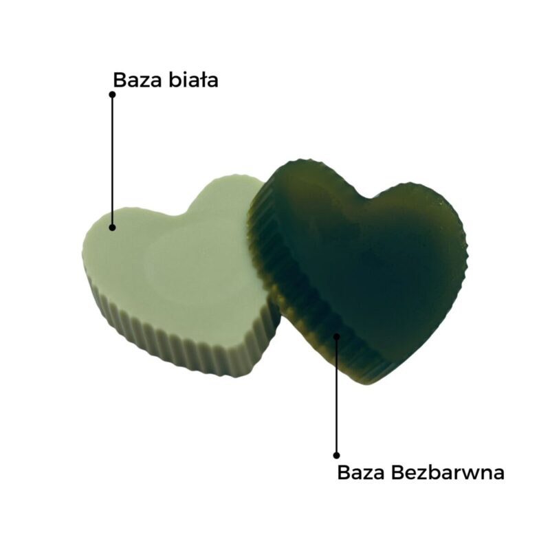 przykład zaststosowania barwnika olive w bazie mydlanej białej i bezbarwnej