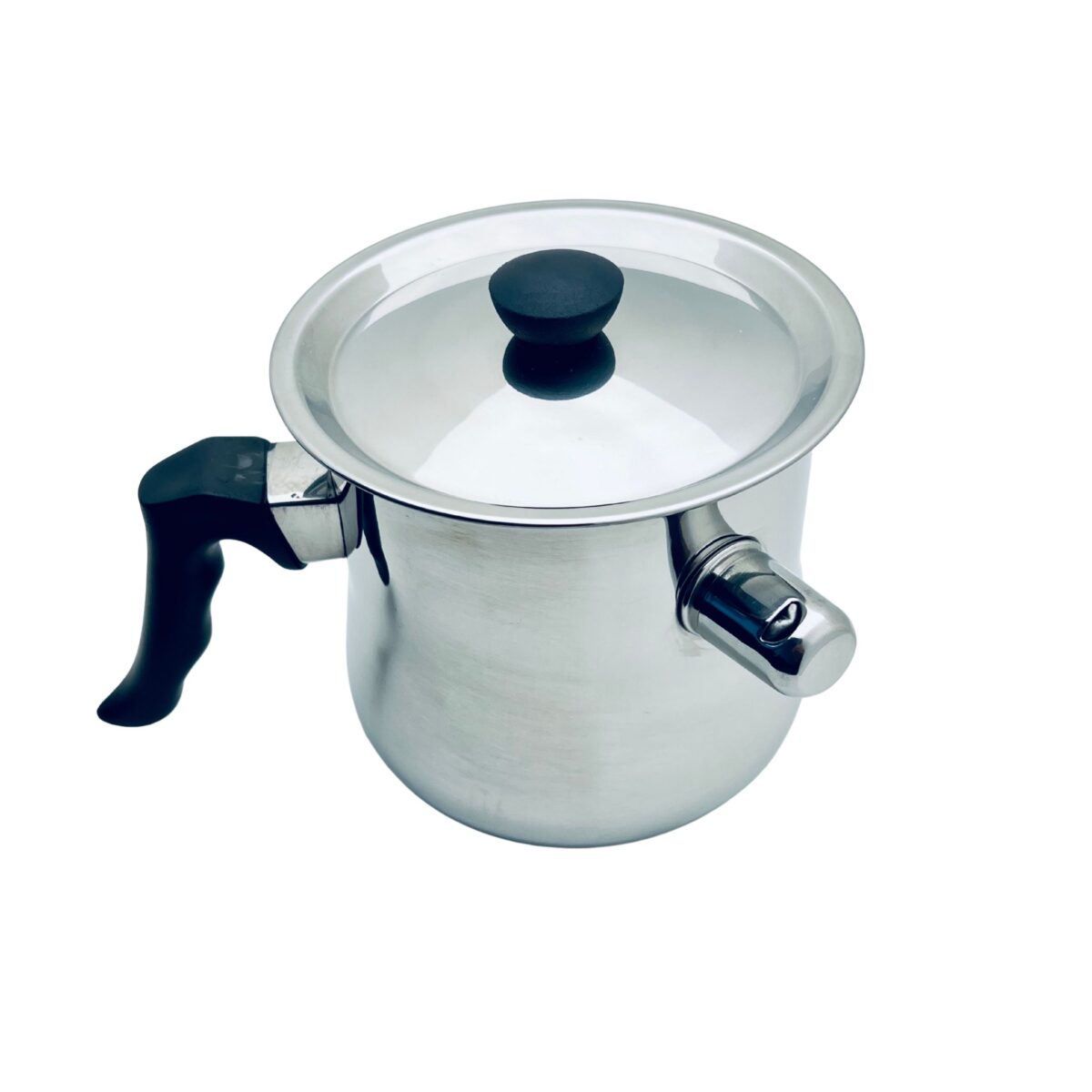 garnek do topienia bazy mydlanej lub wosku sojowego. Pojemność 1 litr posiada gwizdek który informuje o gotowaniu wody wewnątrz