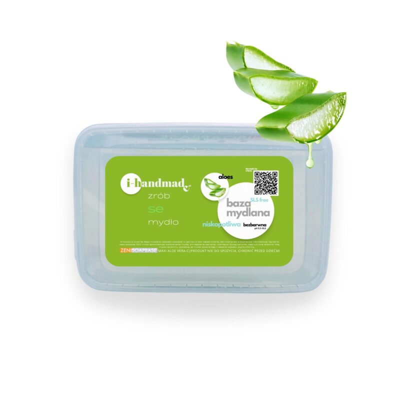 baza mydlana z dodatkiem aloesu bezbarwna w opakowaniu plastikowym 1 kg