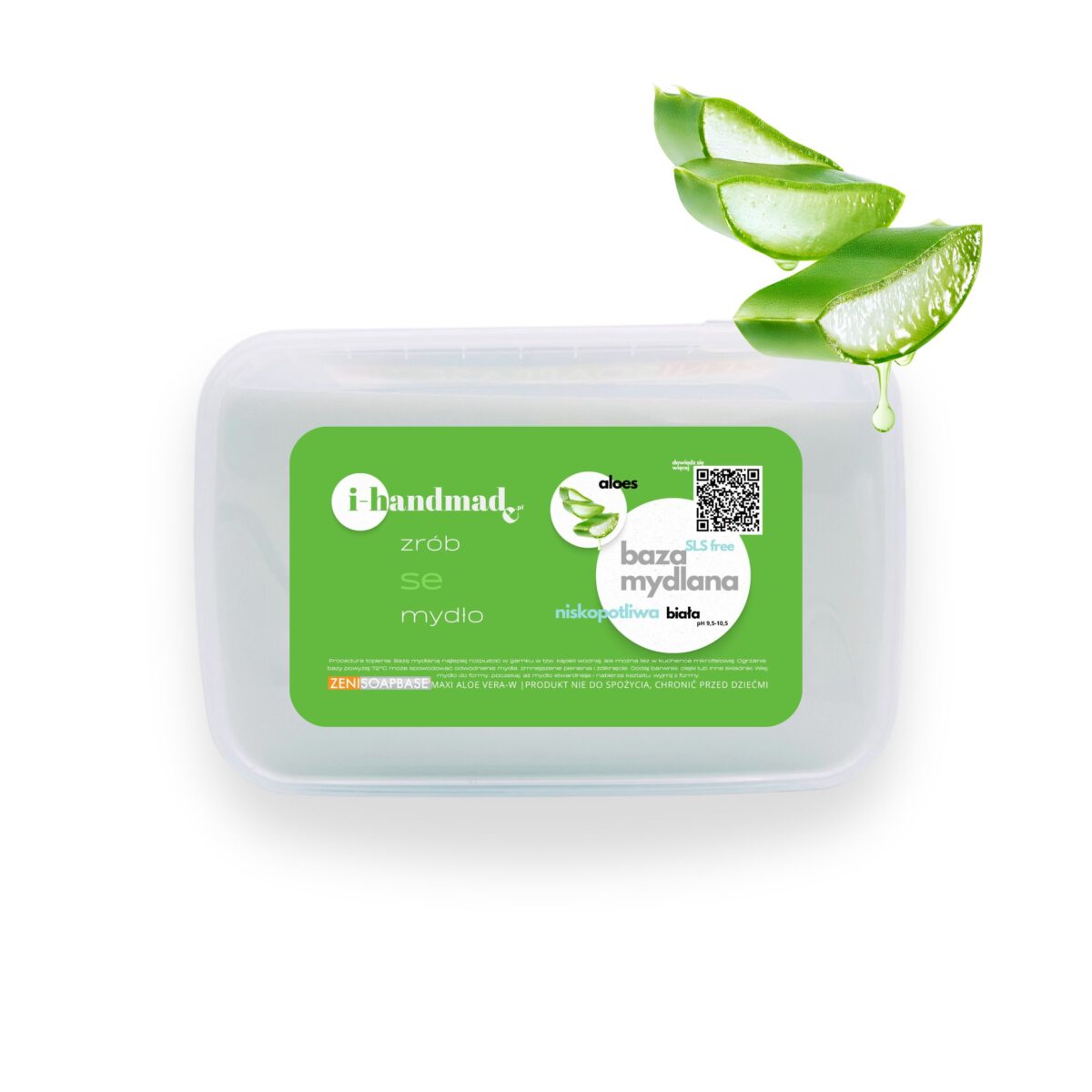 Baza mydlana z aloesem biała