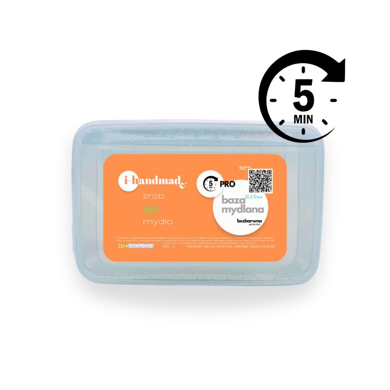 baza mydlana naturalna bezbarwna szybka w opakowaniu plastikowym 1kg