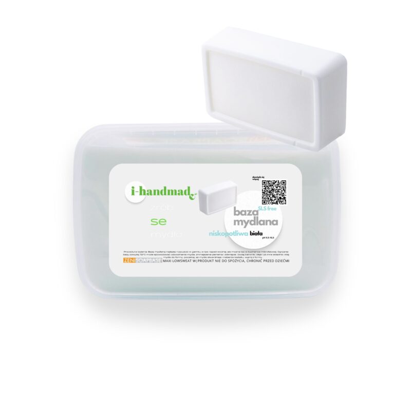 baza mydlana naturalna biała w opakowaniu plastikowym 1kg