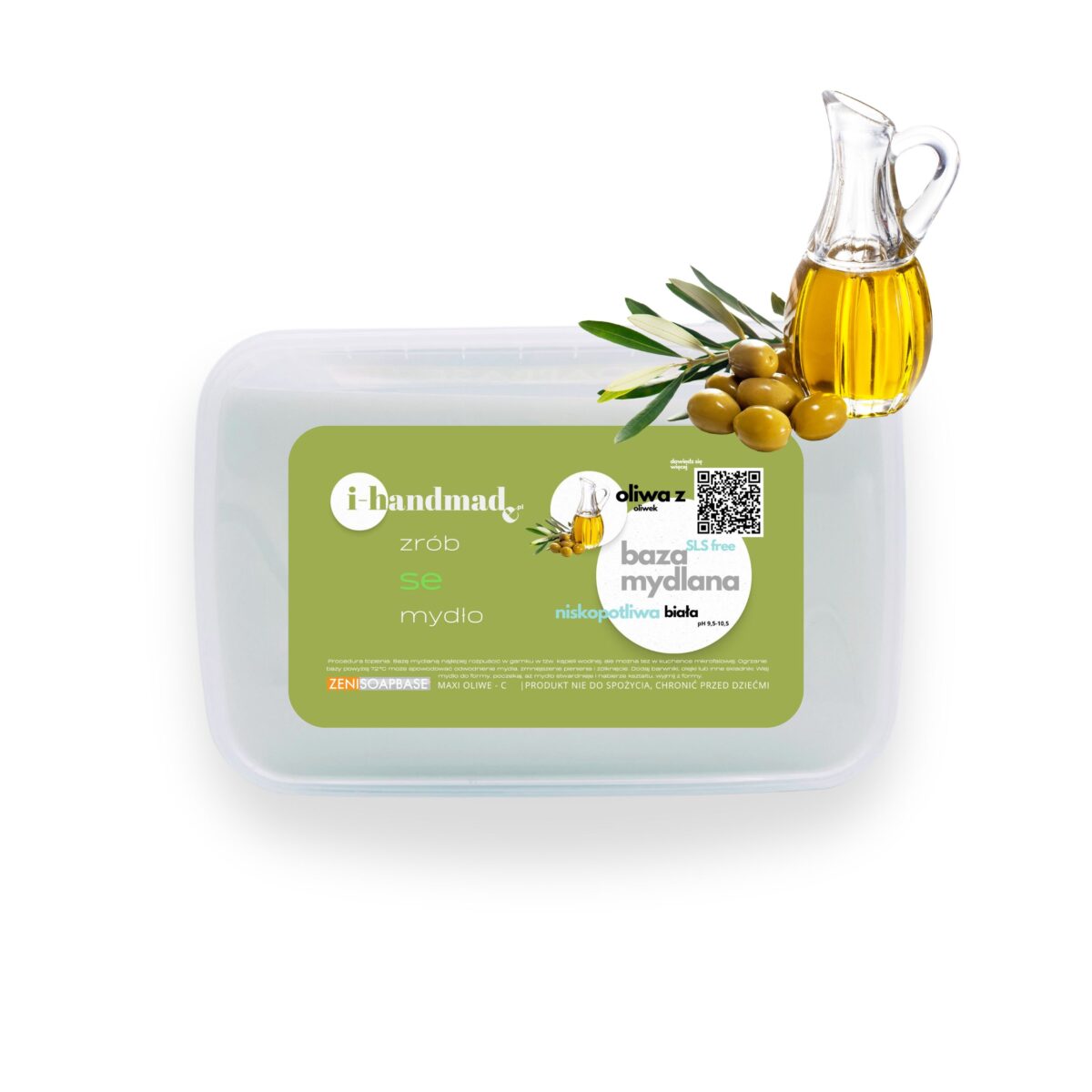 Baza mydlana oliwa z oliwek biała