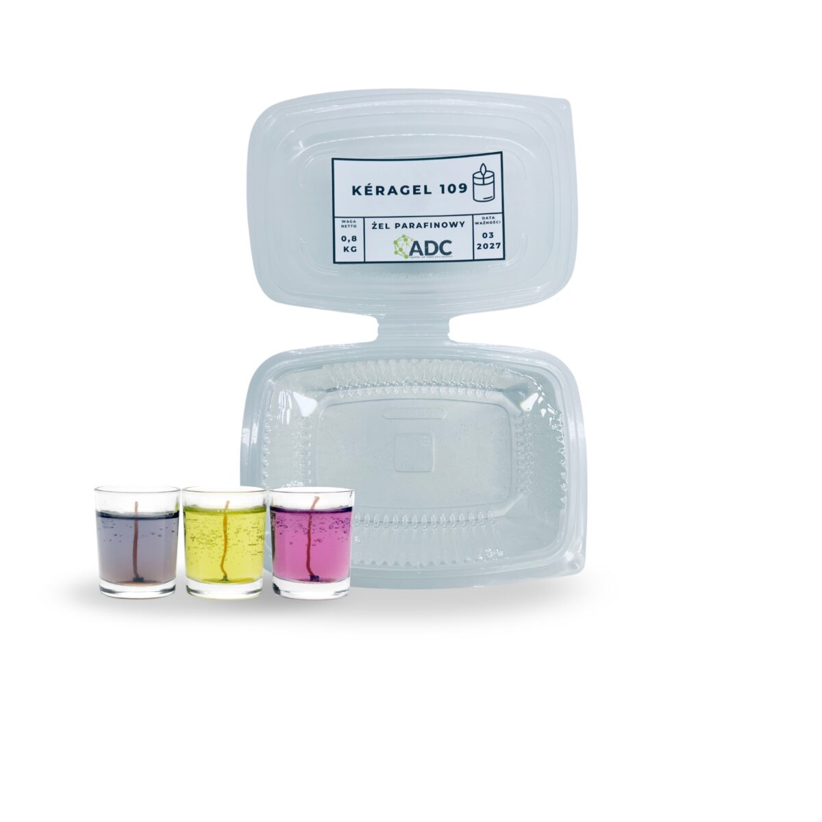wosk żelowy do wykonywania świec dekoracyjnych. idealny na zajęcia DIY