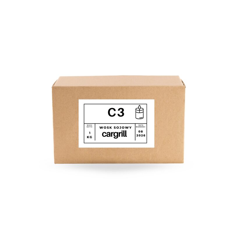 Wosk sojowy C3 Cargill w opakowaniu zbiorczym kartonowym 22,5 kg