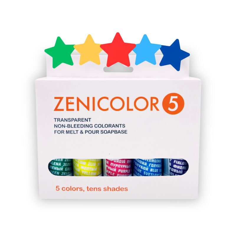 Zestaw barwników transparentnych do mydła 5 x 30 g5