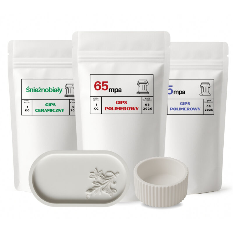 komplet gipsów ceramicznych i polimerowych 65mpa 45 map oraz ceramiczny
