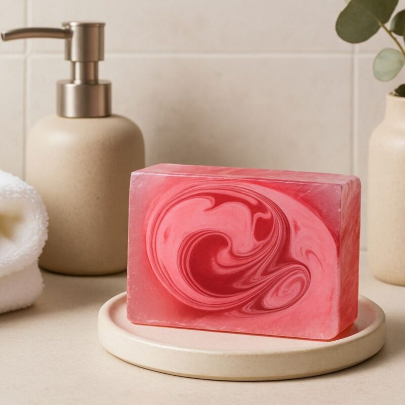 mydło z bazy mydlanej ~SWIRL bezbarwnej i białej