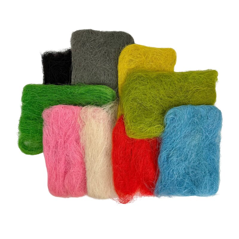 wielokolorowy sizal do dekoracji florystycznej