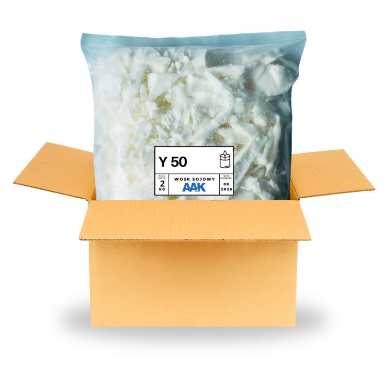 Wosk sojowy w opakowaniu foliowym 2 kg goldenWax Y50