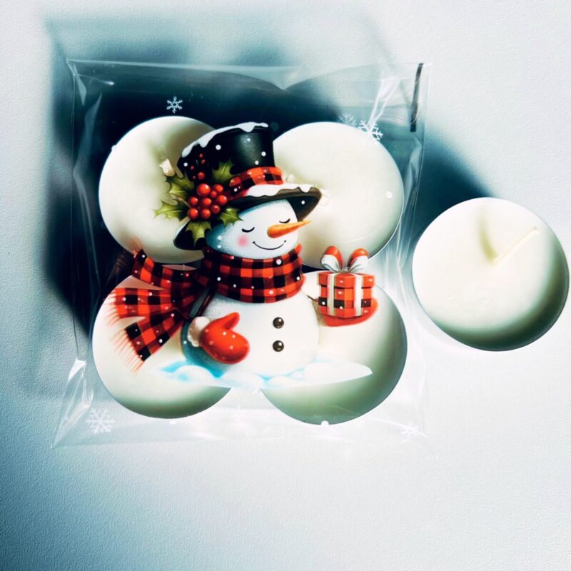 Przykład zastosowania woreczków foliowych do pakowania tealight sojowego