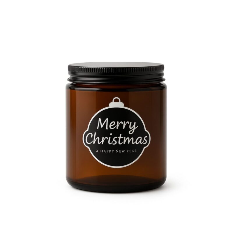 Słoik do zapewnia świec 250 ml ciemny brąz