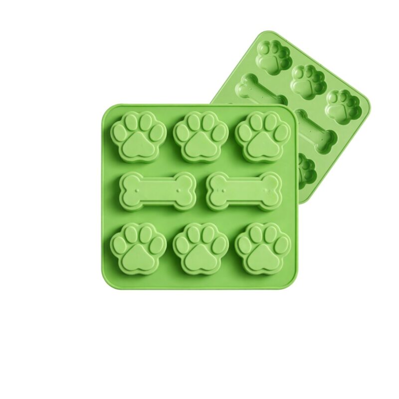 foremka do gipsu bazy mydlanej wosku w kształcie łapek oraz kości