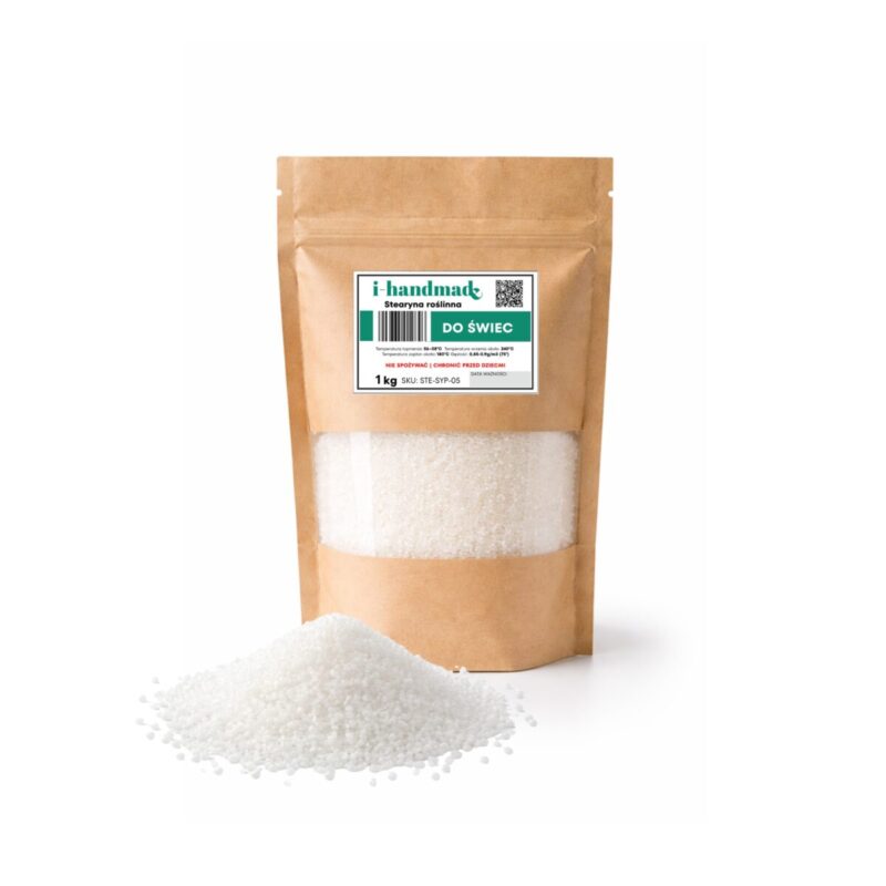 Stearyna roslinna do utwardzania wosku sojowego lub parafiny 1 kg