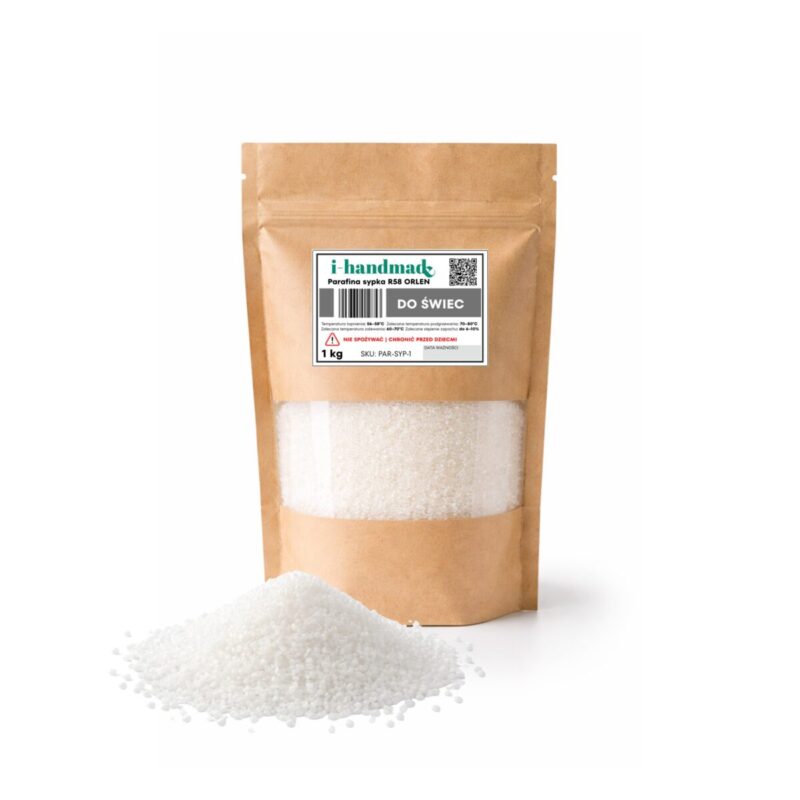 Parafina do odlewu świec 1 kg w opakowaniu doypak