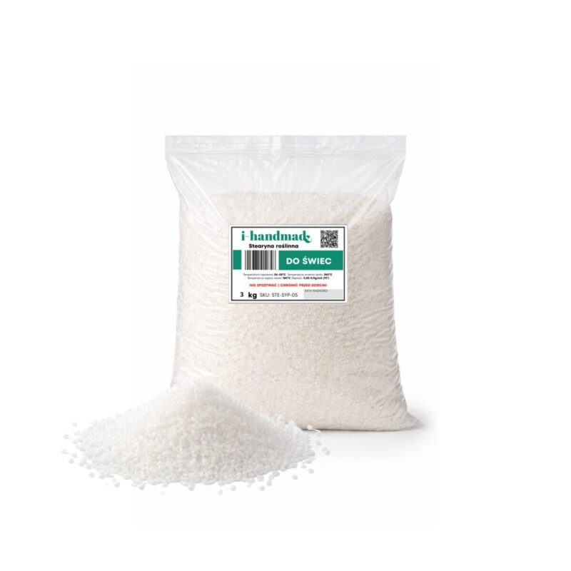 Stearyna rozlinna do utwardzania świec sojowch 3 kg