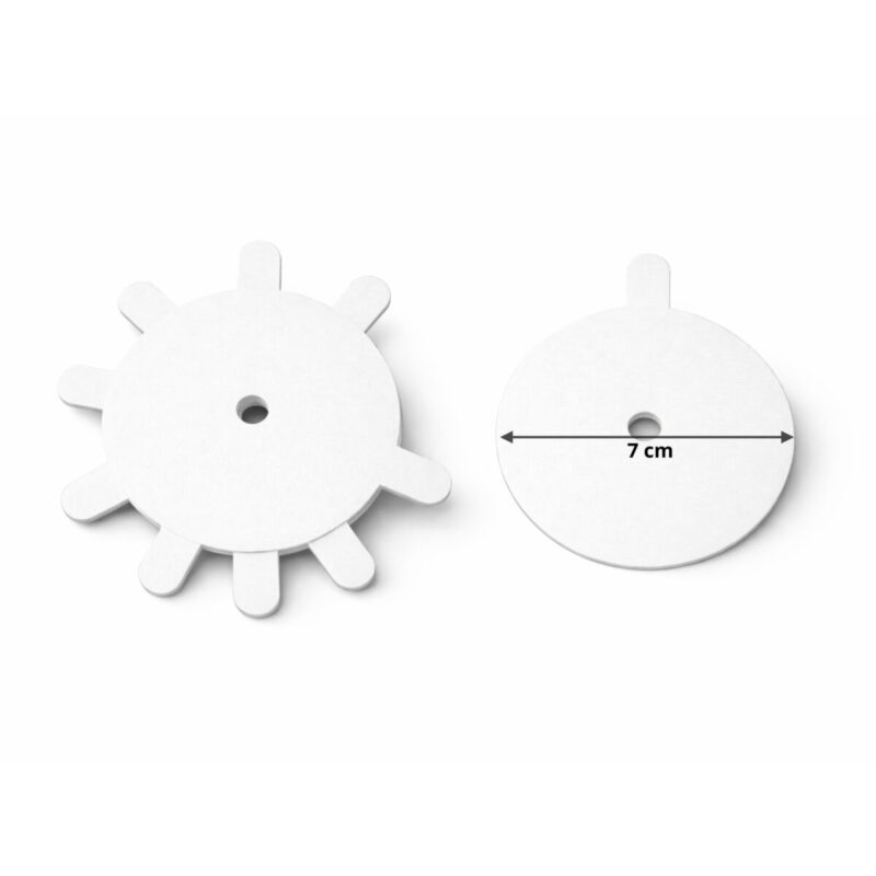 biały papierowy łapacz kurzrzua do świec