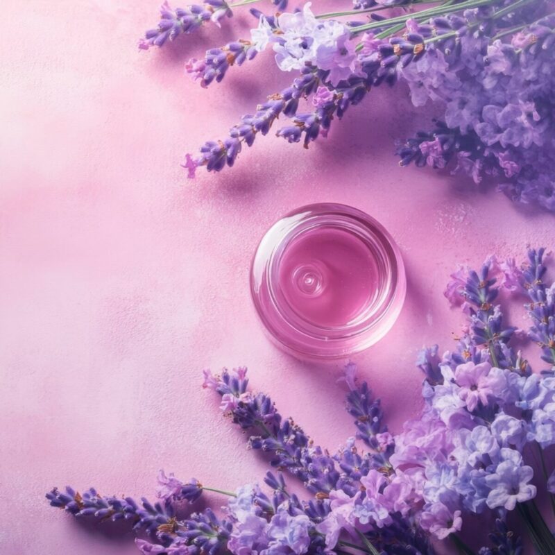 Kwiat lawendy i olejek zapachowy