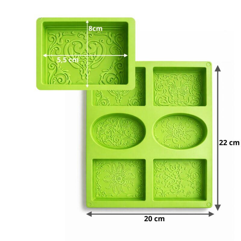 forma silikonowa do mydeł i wosków sojowych idealna do bazy mydlanej i zajęć diy