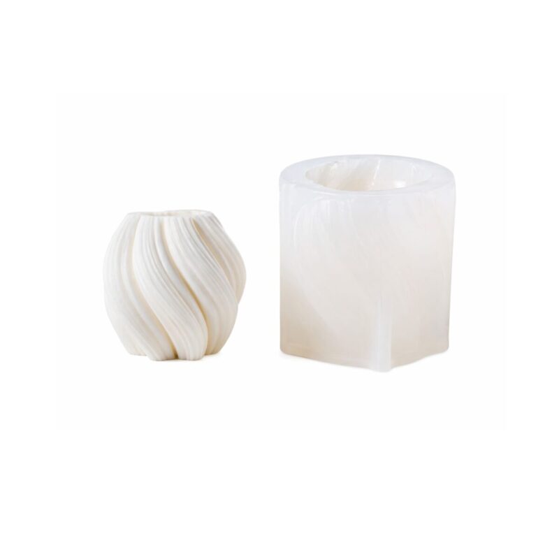 Forma silikonowa bryła świeca wolnostojąca 6 cm x 6,8 cm