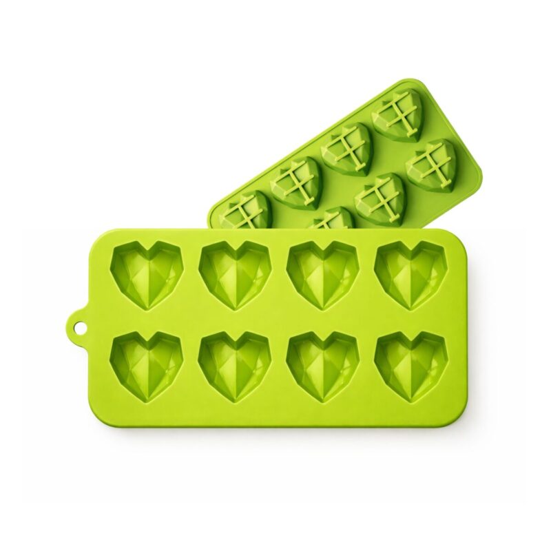 Foremka silikonowa serduszka diamentowe 3D 10,5 x 20 cm