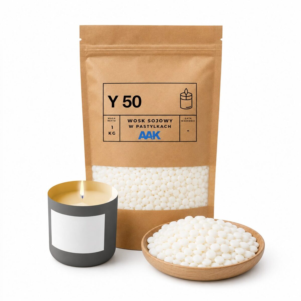 Wosk Sojowy Golden Wax Y50 w pastylkach 1 kg