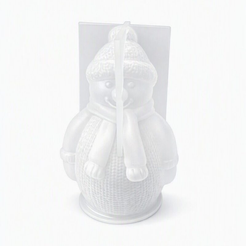 Forma silikonowa – Bałwan 3D baza mydlana, wosk, gips